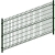 Panele, panel ogrodzeniowy FI4 H 1,53 m zielony
