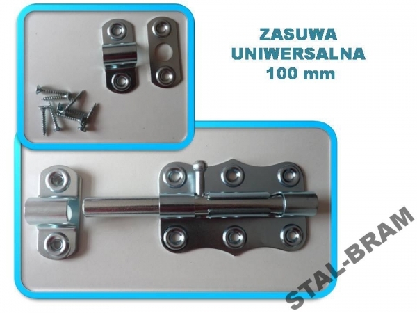 Rygiel zasuwa zasuwka uniwersalna do drzwi 100mm