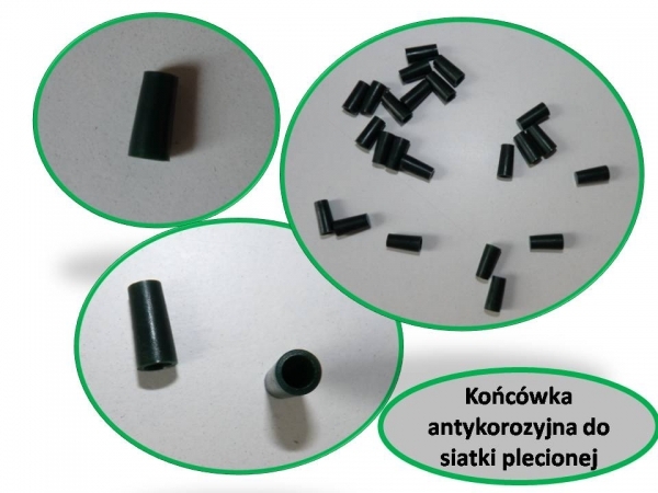 Zalepka kocwka antykorozyjna do siatki op.300 szt zielona