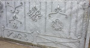 Element kuty spiralny do przęsła ogrodzenia